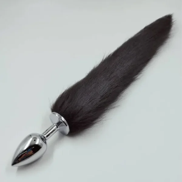 Metal Fox Tail Small Beginner Anal Plug - Erotic Accessory - Image 3