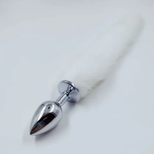 Metal Fox Tail Small Beginner Anal Plug - Erotic Accessory - Image 2