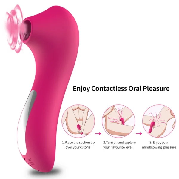 Clit Sucker Vagina Sucking Vibrator Female Clitoris Vacuum Stimulator ​Nipple Sexy Toys for Adults 18 Women Masturbator Product - Image 4