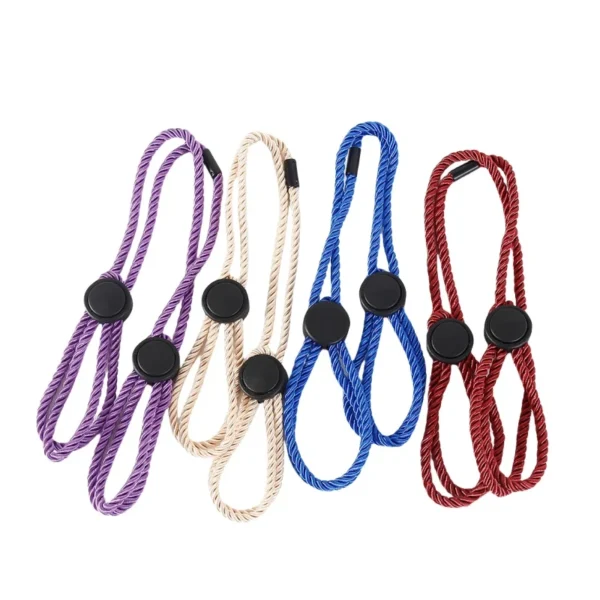 Multi Functional Soft Silk Rope Handcuffs for Couple Wristband Buckle Bracelet Adult Bondage Toys - Image 2