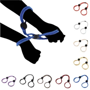 Multi Functional Soft Silk Rope Handcuffs for Couple Wristband Buckle Bracelet Adult Bondage Toys