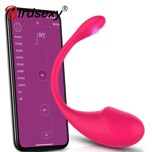 Wireless Vibrating Egg - App-Controlled G-Spot Dildo & Clitoris Massager with Bluetooth