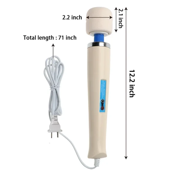 Hitachi Magic Wand Multi- Speeds Head Neck Full Body Massager Female Woman Vibrator - Image 8