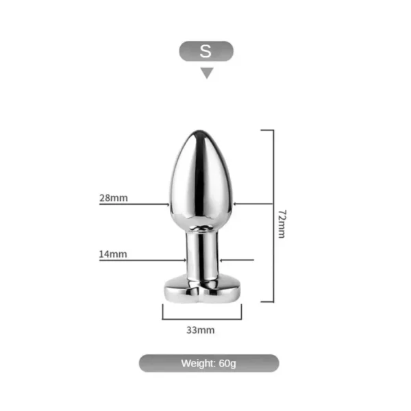 Vibrating Remote Heart-Shaped App Control Man and Woman Metal Anal Plug Adult Luminous Electric Anal Dildo Couple Intimate Toys - Image 7