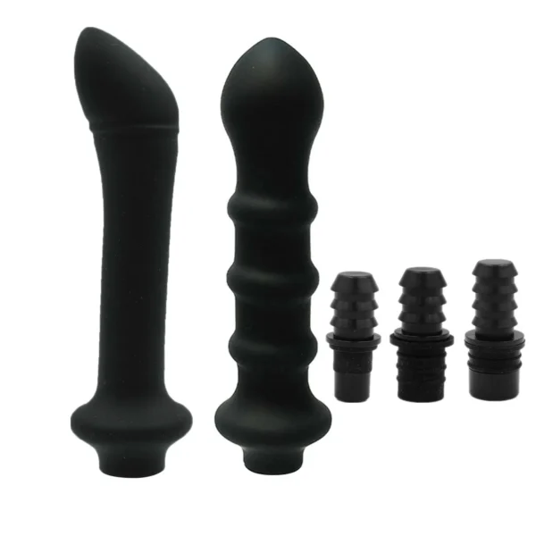 Set of 2 Threaded Silicone Fascia Gun Massage Head With 3 Sizes Of Connectors, 12-13mm/15-16mm/18-19mm, Fascia Gun Massage dildo - Image 8