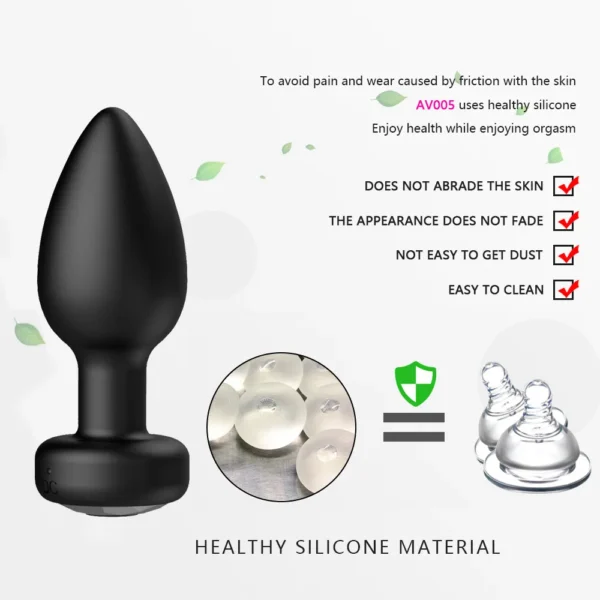 Wireless remote control APP vibration masturbation silicone anal plug female masturbator adult products - Image 5