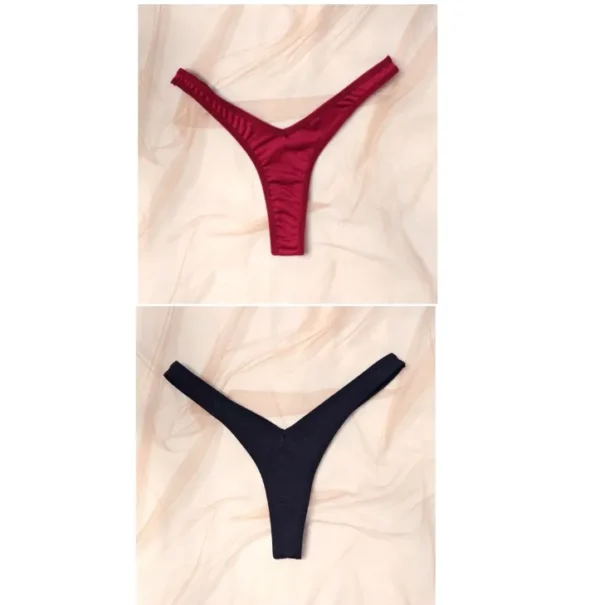 Low-Rise Nylon G-String Panties – Solid Colors for Women - Image 4