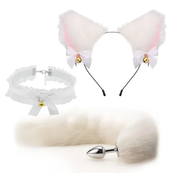 Wolf Roleplay Kit - Costume Accessories for Adults with Ears, Tail, and Collar - Image 3