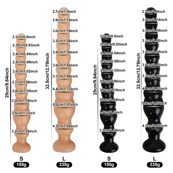 Long Anal Beads Ball Butt Plug Big Buttplug Prosate Massager Dildo Dilator Female Masturbator Adult Sexy Toys For Men Women Gay - Image 2