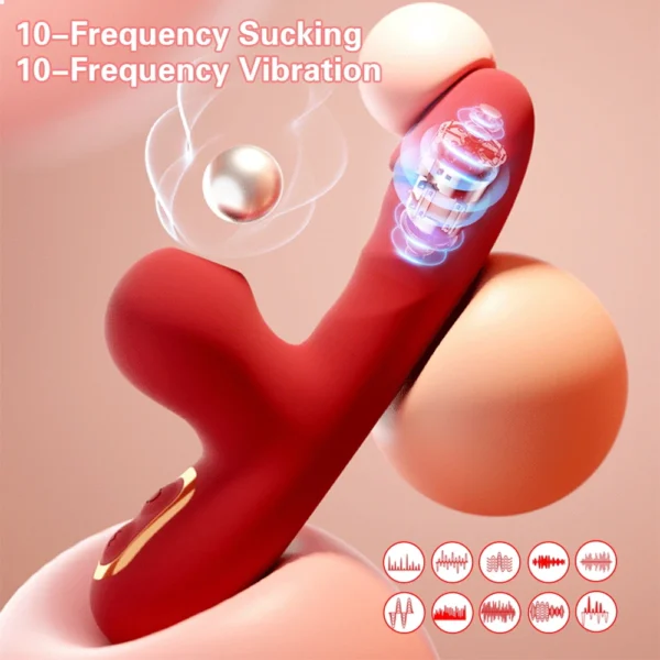 Vibrator Sucking Heating G Spot Vibrating Dildo Massager Vibrator Clitoris Sucking Clit Stimulator Female Masturbator For Women - Image 2