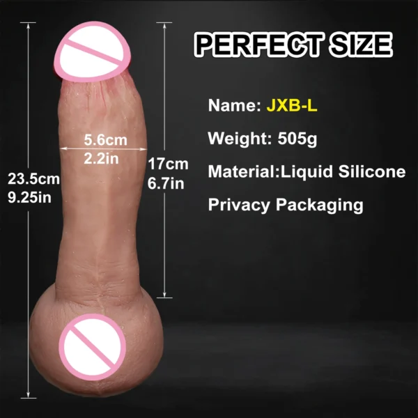 Strapon Soft Flesh Big Dildo Black Erotic Toy for Women Silicone Lesbian Vaginal Masturbators Penis Large Suction Cup Thick Dick - Image 11