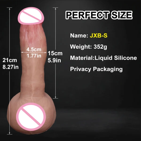 Strapon Soft Flesh Big Dildo Black Erotic Toy for Women Silicone Lesbian Vaginal Masturbators Penis Large Suction Cup Thick Dick - Image 9