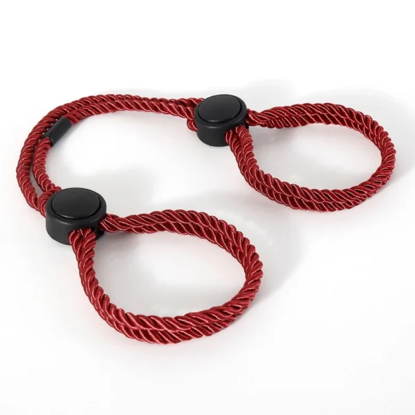 Multi Functional Soft Silk Rope Handcuffs for Couple Wristband Buckle Bracelet Adult Bondage Toys - Image 10