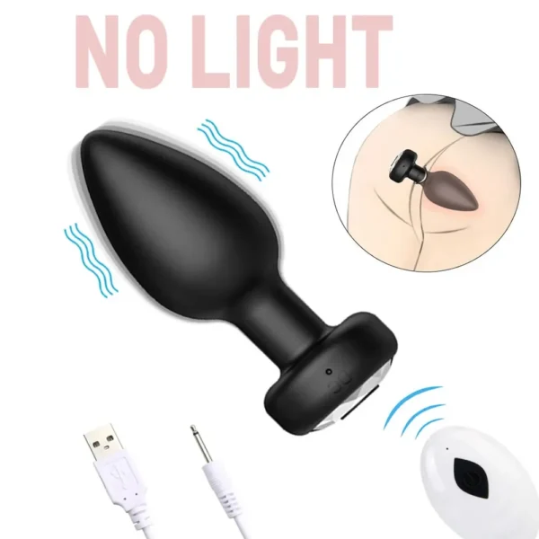 Remote Control Silicone Led Anal Plug/Dildo/Toys/Beads Vibrator With Women'S Stimulator Adult Supplies Men Mastubator - Image 8