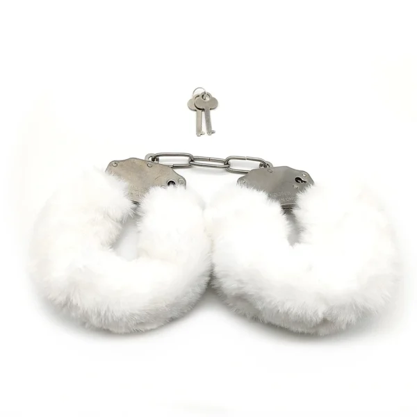 Soft Plush Handcuffs with 2 Keys Fluffy Wrist Bracelet Adult Bondage Toys for Women and Couples - Image 11