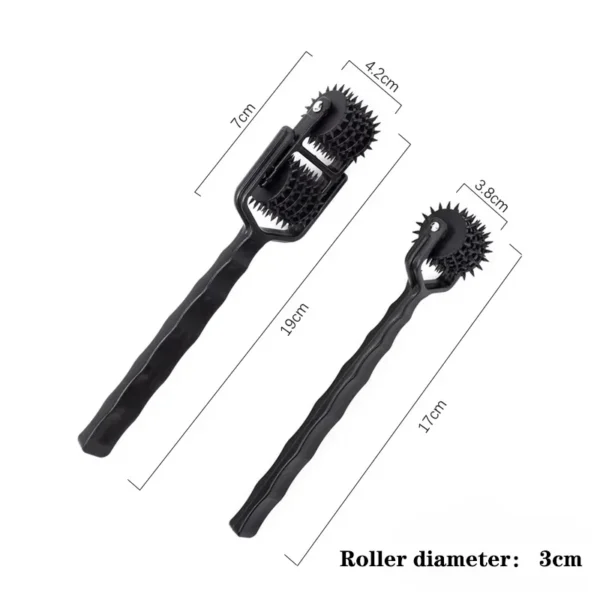 BDSM Pinwheel Wartenberg Wheel with Sheath – Mini Spiked Metal Sensation Toy - Image 3