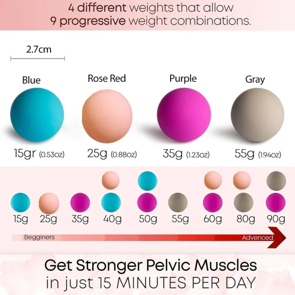 kegel trainer for women Vagina Tighten Exercise Geisha Ball Soft Silicone Kegel Balls Ben Wa Ball Pelvic Floor Muscle simulator - Image 3