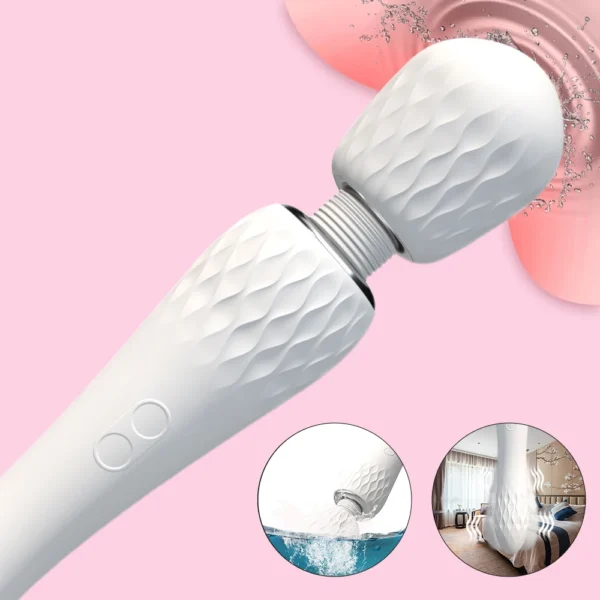 Double-Headed AV Wand Vibrator for Women - Powerful Clitoral and G-Spot Stimulation