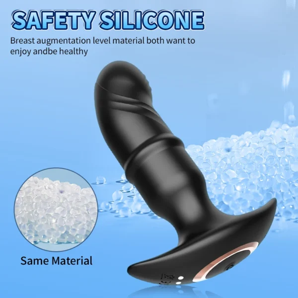 Wireless Remote Control Slide Butt Plug Vibrator for Men Anal Vibration Plug Prostate Stimulation Massager Dildo Sex Toy for Men - Image 5