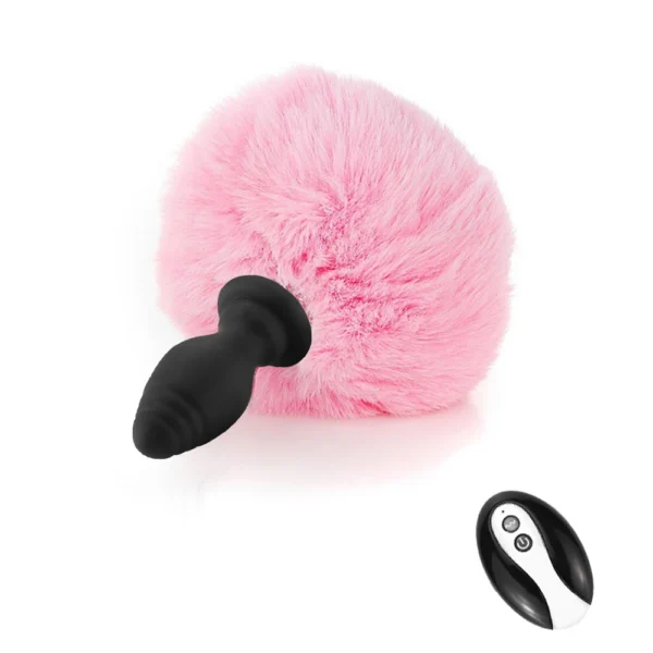 Vibration Cute Rabbit Tail Anal Plug Fluffy Plush Sexy Bunny Girl Cosplay Erotic Sexy Toy For Woman Men Couples Butt Plug Tail - Image 7