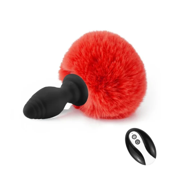 Vibration Cute Rabbit Tail Anal Plug Fluffy Plush Sexy Bunny Girl Cosplay Erotic Sexy Toy For Woman Men Couples Butt Plug Tail - Image 9