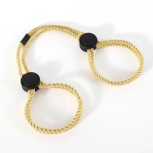 Multi Functional Soft Silk Rope Handcuffs for Couple Wristband Buckle Bracelet Adult Bondage Toys - Image 14