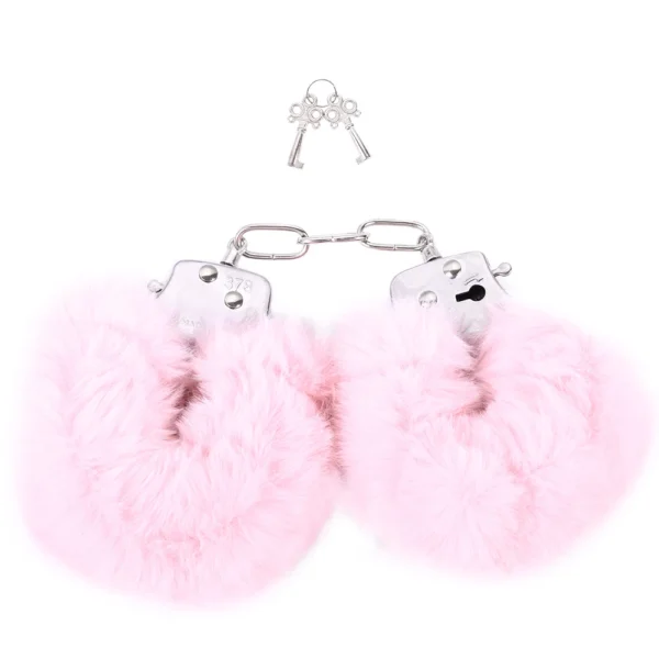 Soft Plush Handcuffs with 2 Keys Fluffy Wrist Bracelet Adult Bondage Toys for Women and Couples - Image 7